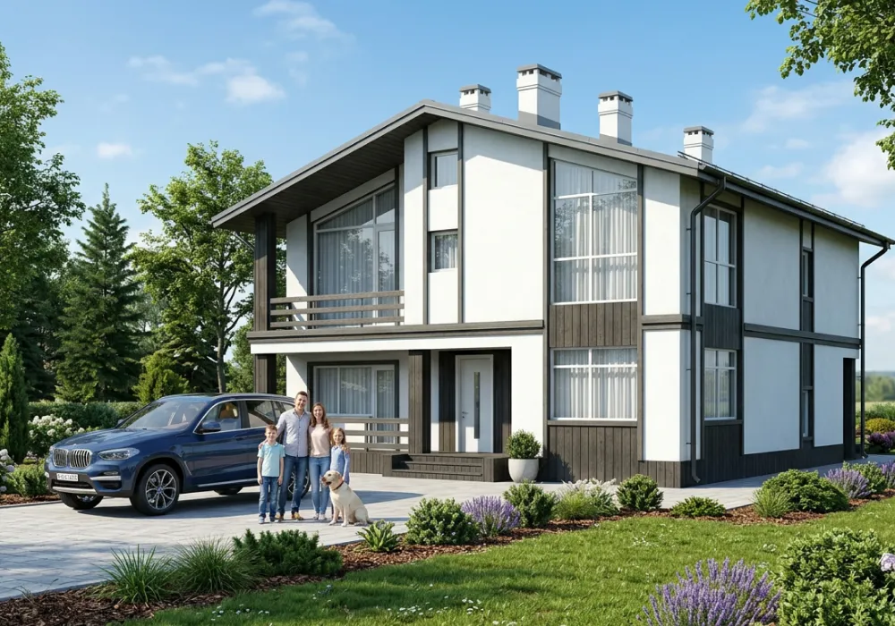 Проект дома 141 м² из кирпича