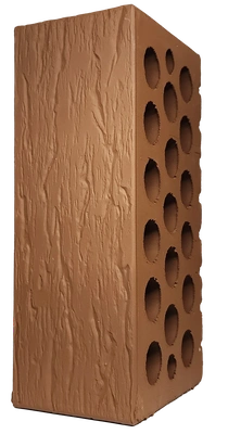 Кирпич облицовочный с накатом SHOKOLAD 1.4NF